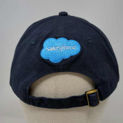 Salesforce Lightning Bolt Blue Baseball Cap Hat OSFM Adjustable Cotton Slideback