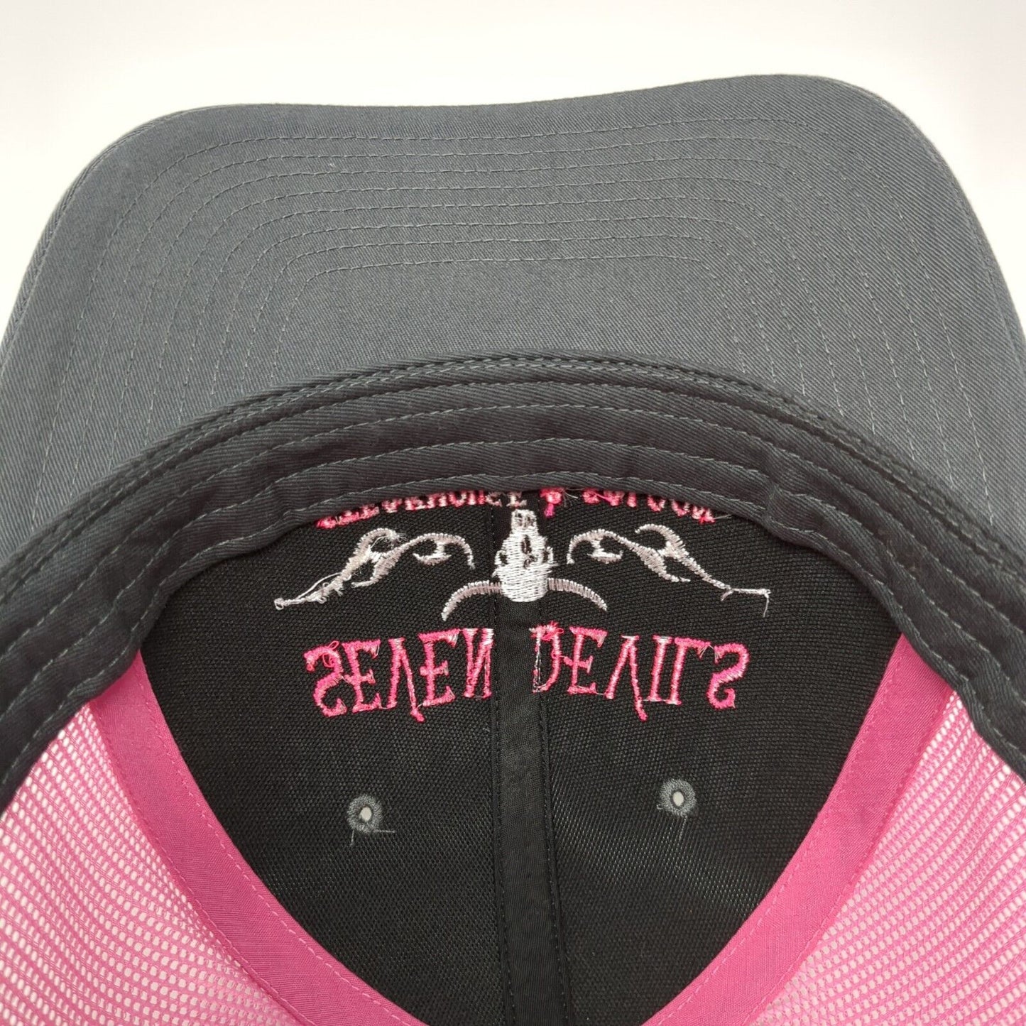 Seven Devils Snapback Trucker Hat Multi One Size Mesh Back Colorblock