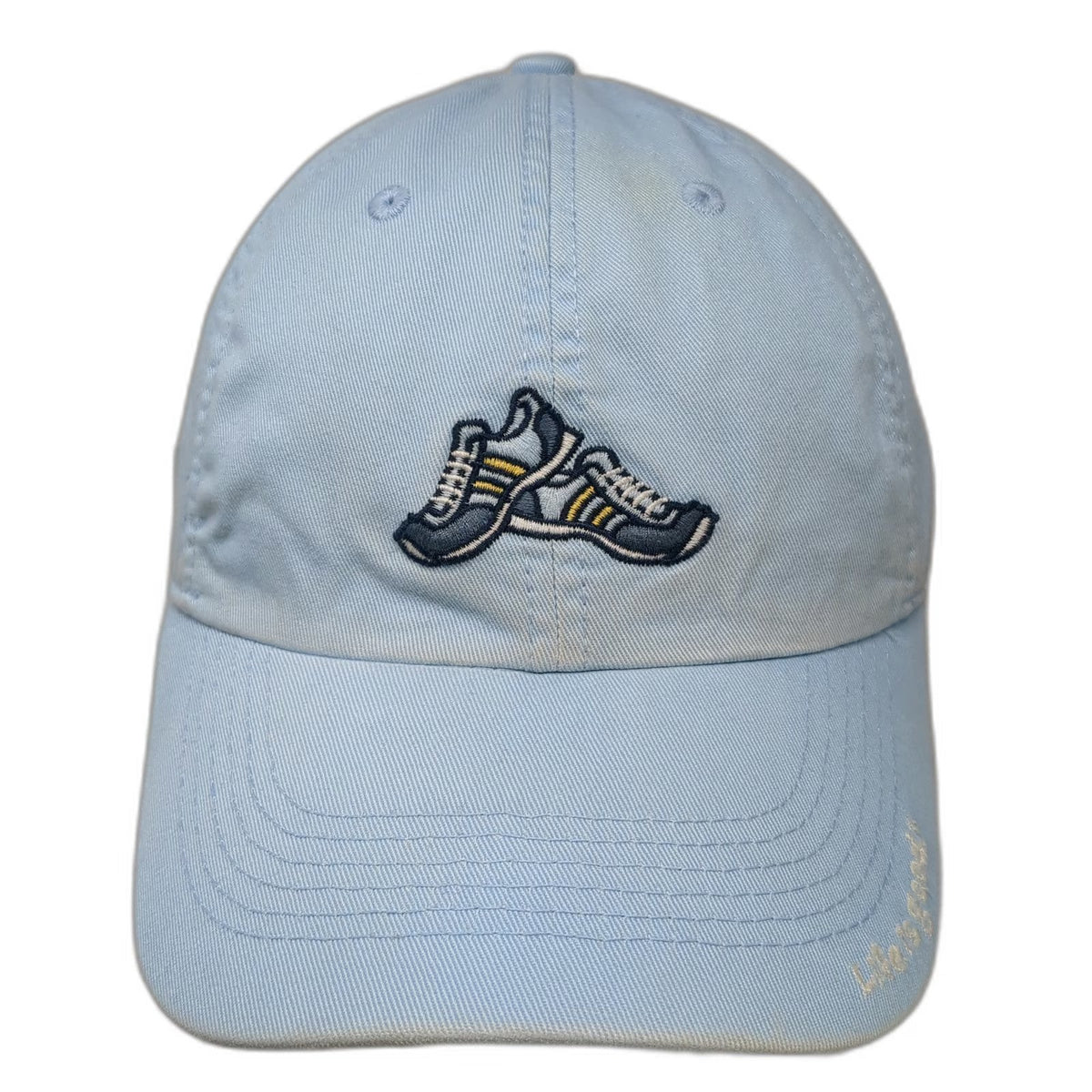 Life is Good Baseball Cap Blue One Size Sneakers Graphic Slideback Cotton Hat
