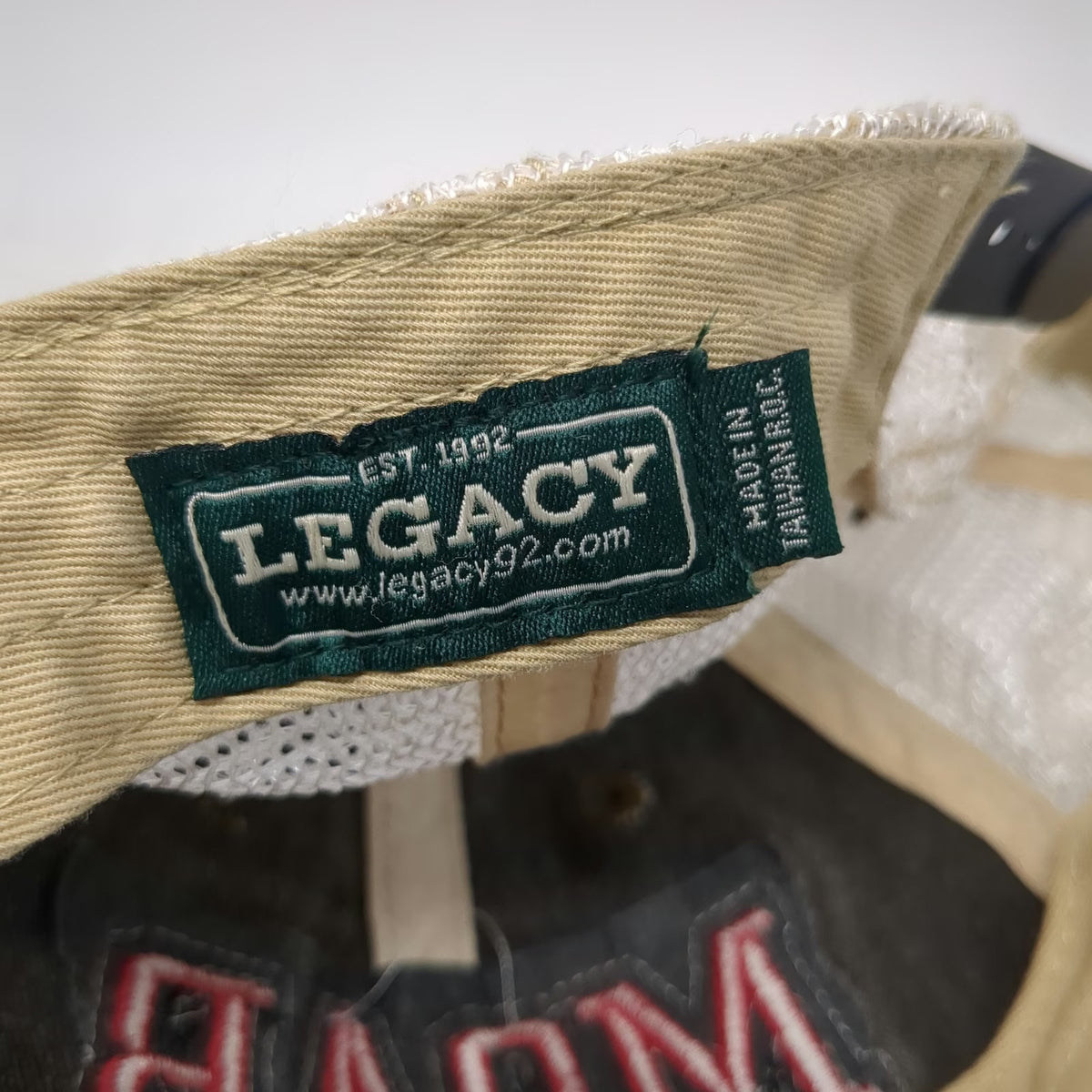 Legacy Trucker Hat Gray One Size Mesh Back Snapback Moab Utah Red White Green