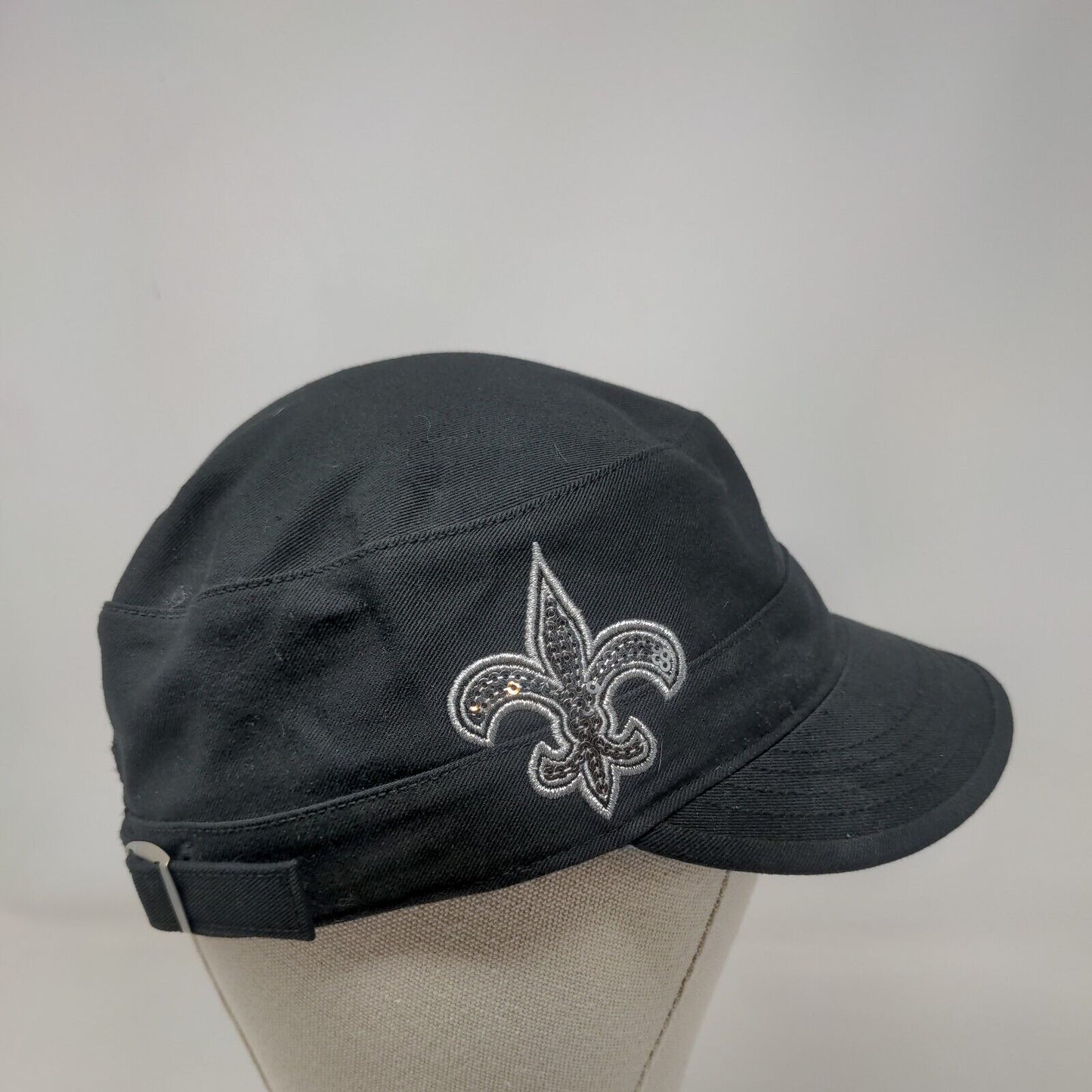 New Orleans Saints Women's Slideback Cadet Army Hat Black NFL '47 Brand