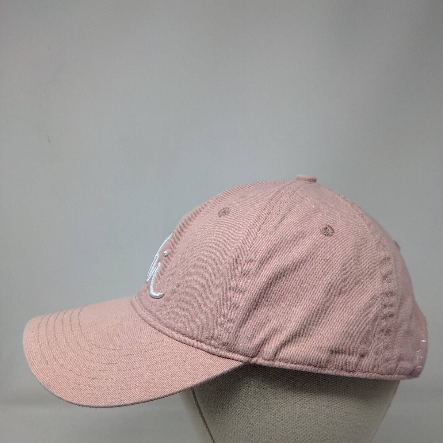 Hi Slideback Hat Pink One Size Adjustable Embroidered Vented Holes 6 Panel