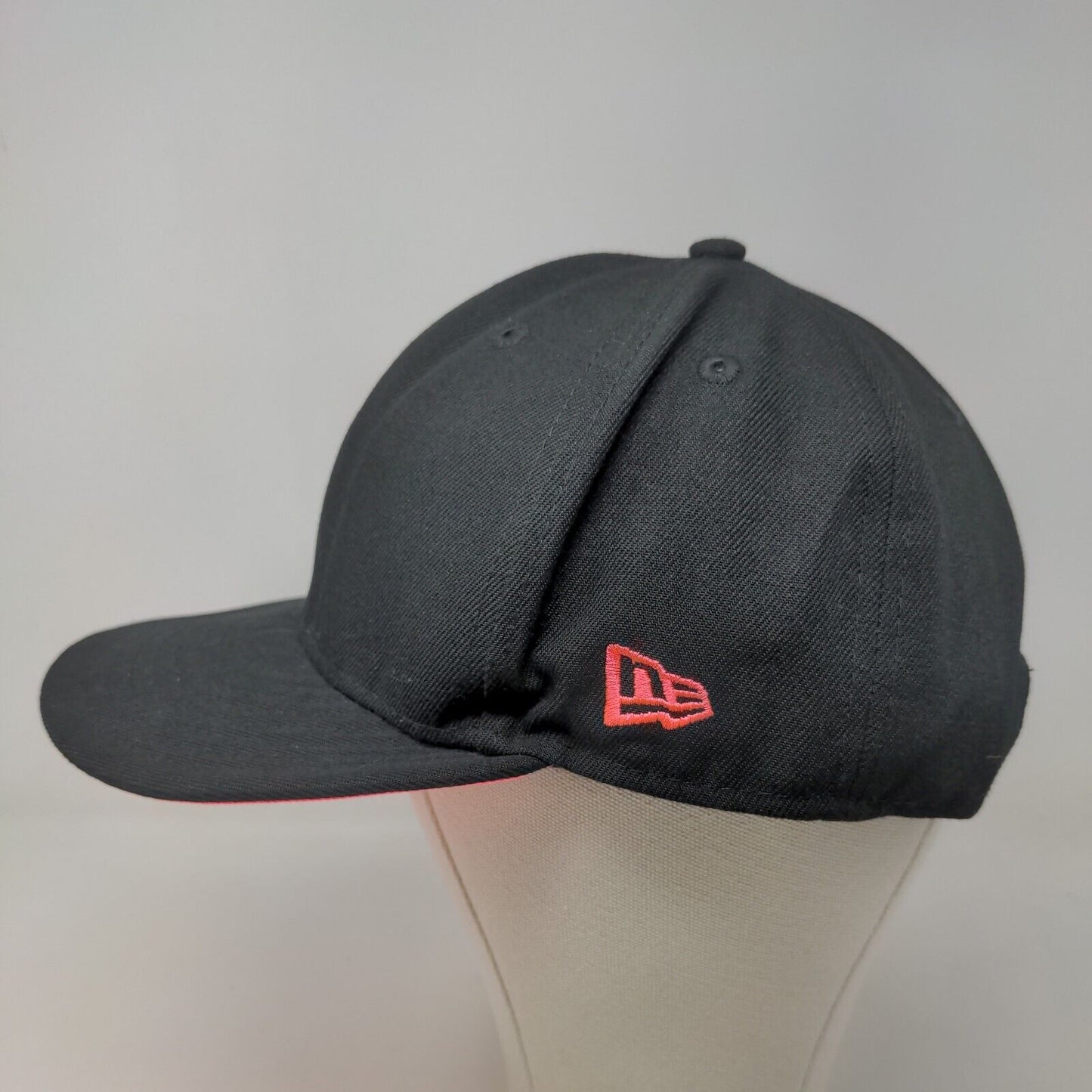 New Era Girl's Snapback Hat 9Fifty Black Pink Blank 100% Polyester
