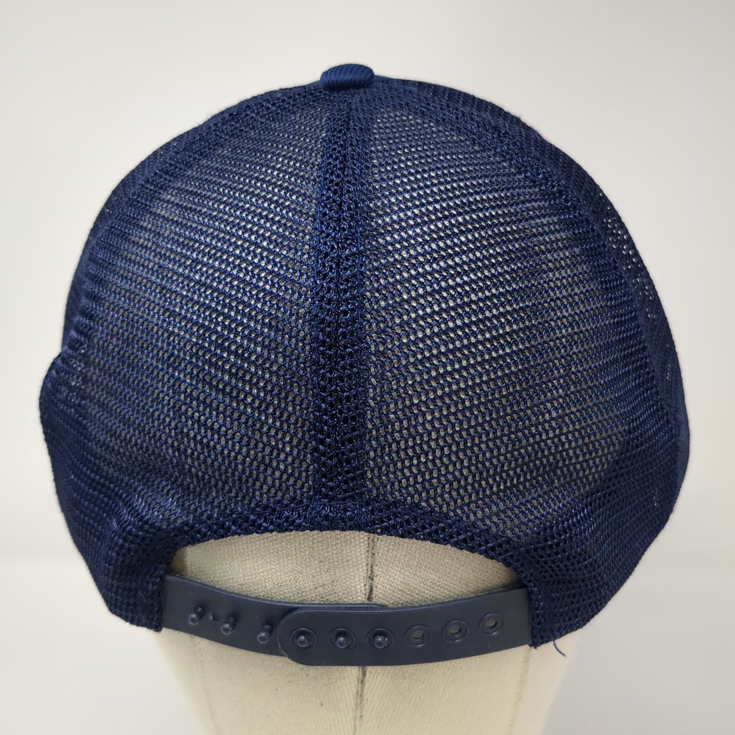 Trucker Hat Blue Vintage USS Haddo SSN 604 Submarine Logo Mesh Back Snapback