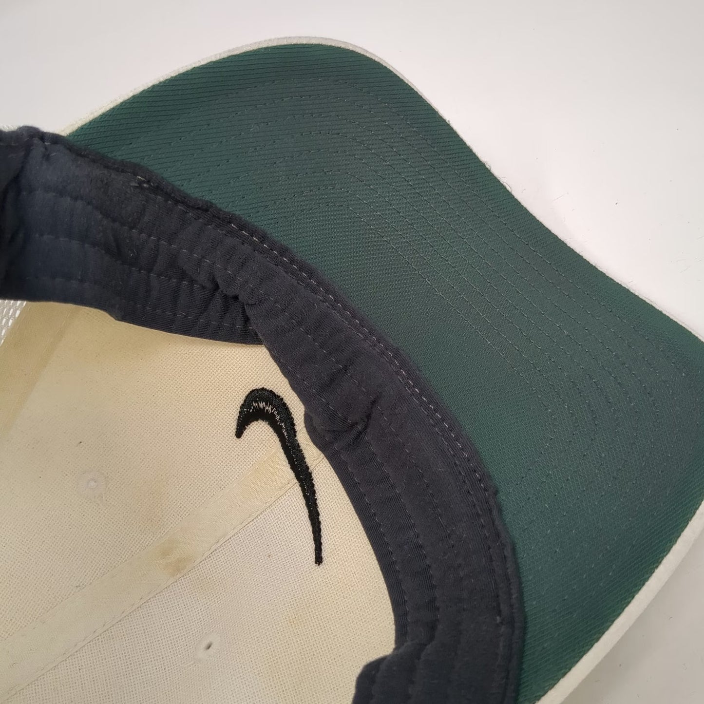 Nike Baseball Cap White One Size Mesh Back RZN Golf Swoosh Performance Hat
