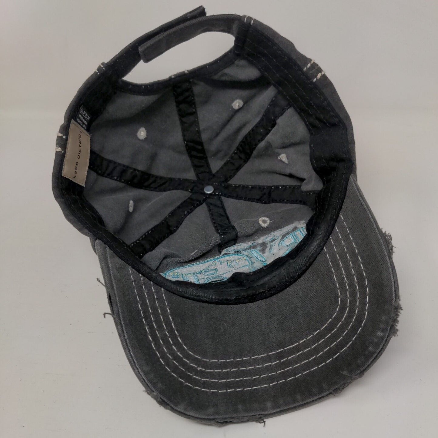 RV There Yet? Strapback Hat Gray One Size Embroidered Camping 4350 District
