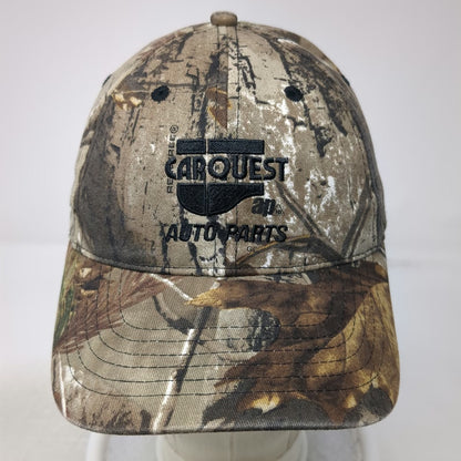 K-Products Baseball Cap Brown OSFM Realtree Camo CARQUEST Auto Parts 6 Panel Hat