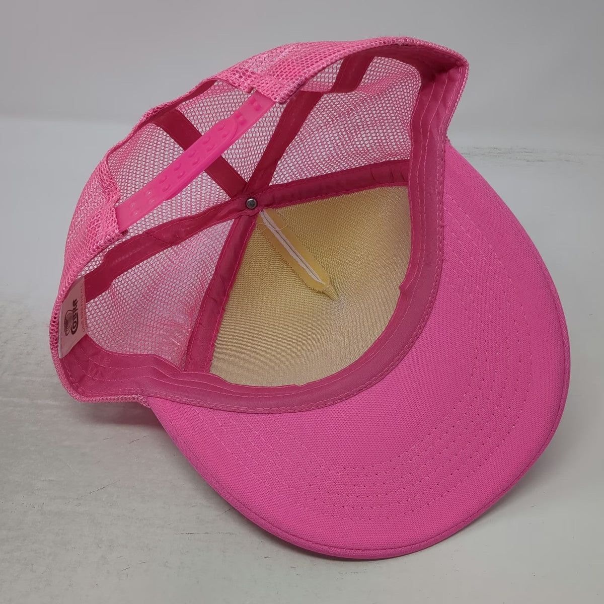 Cobra Trucker Hat Pink White OS Boneyard Beer Bend Oregon Brewery Mesh Snapback