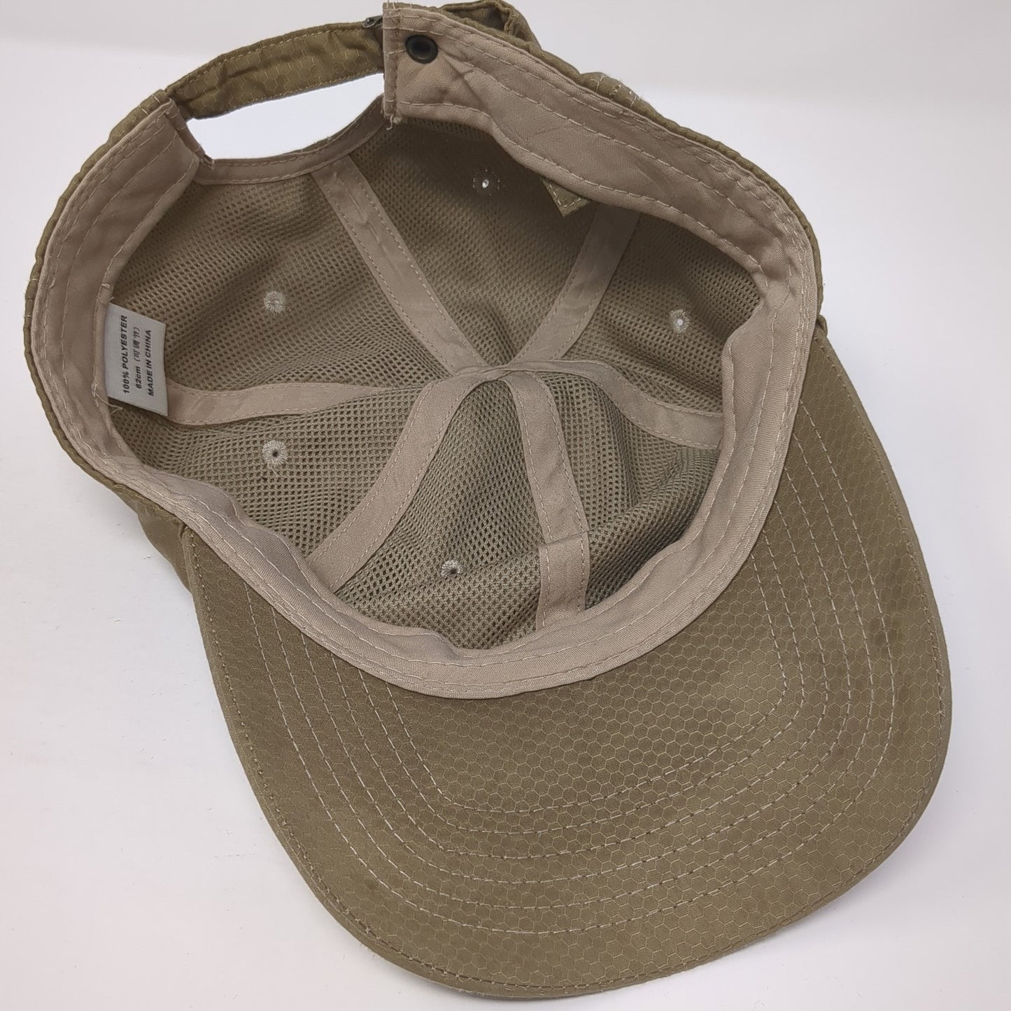 Unbranded Slideback Baseball Cap Brown One Size Adjustable Lightweight Blank
