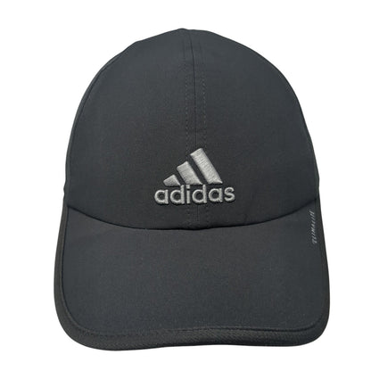 Adidas 3 Stripes Climalite Strapback Hat Black One Size Embroidered Logo