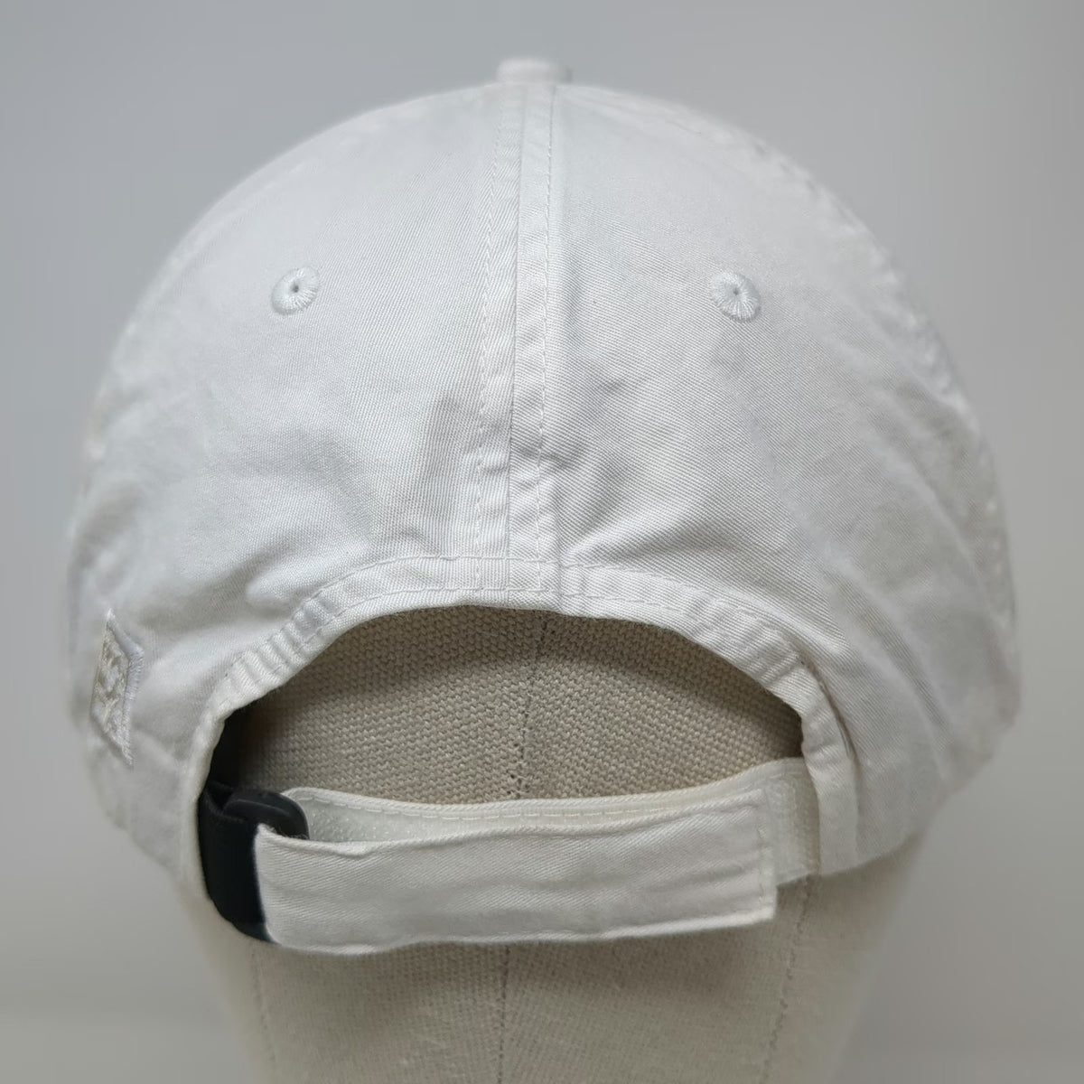 The Game Baseball Cap White OSFM Pine Tree P.L.P. Embroidered Logo Hat Cotton
