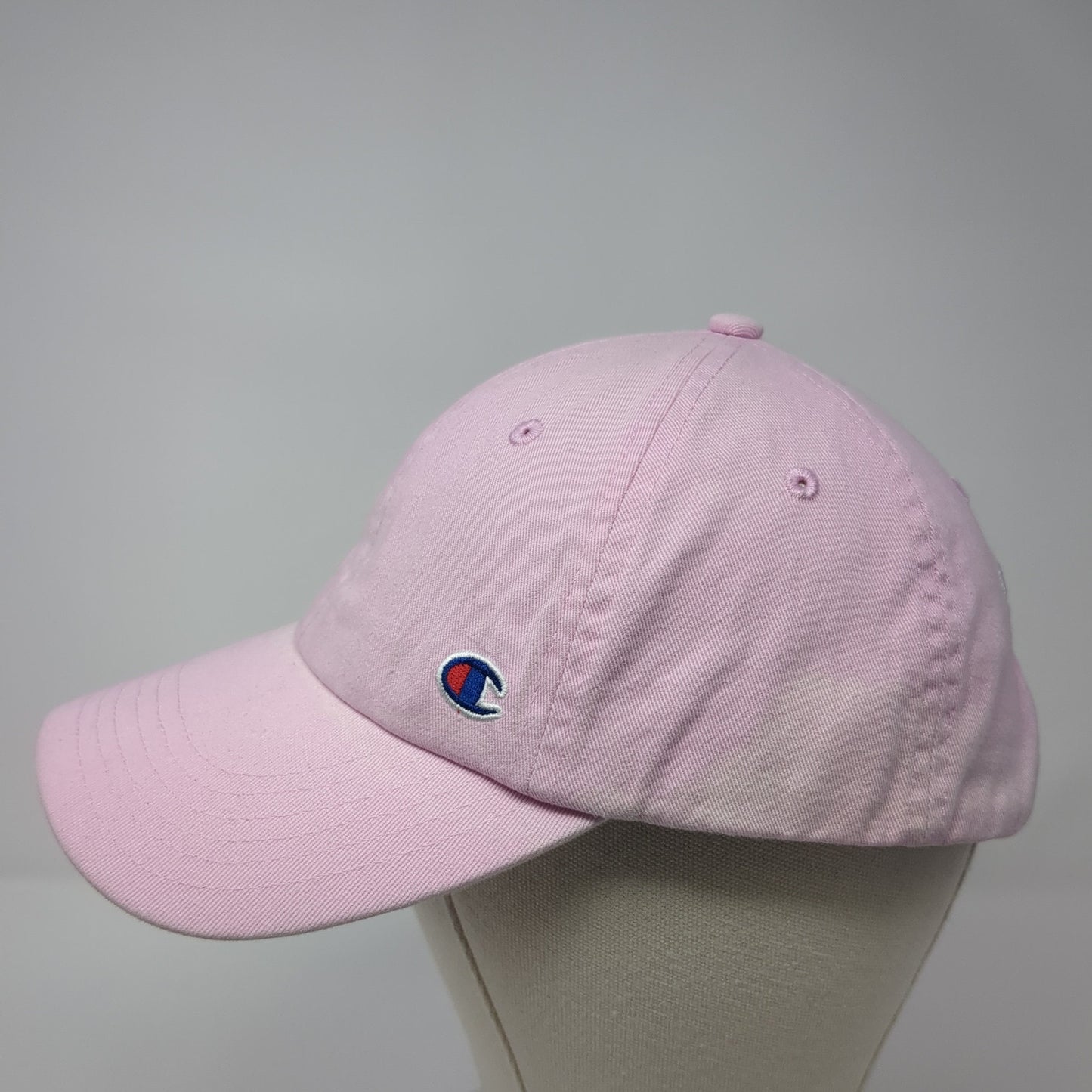 Champion Slideback Baseball Cap Pink One Size Adjustable Embroidered 6 Panel