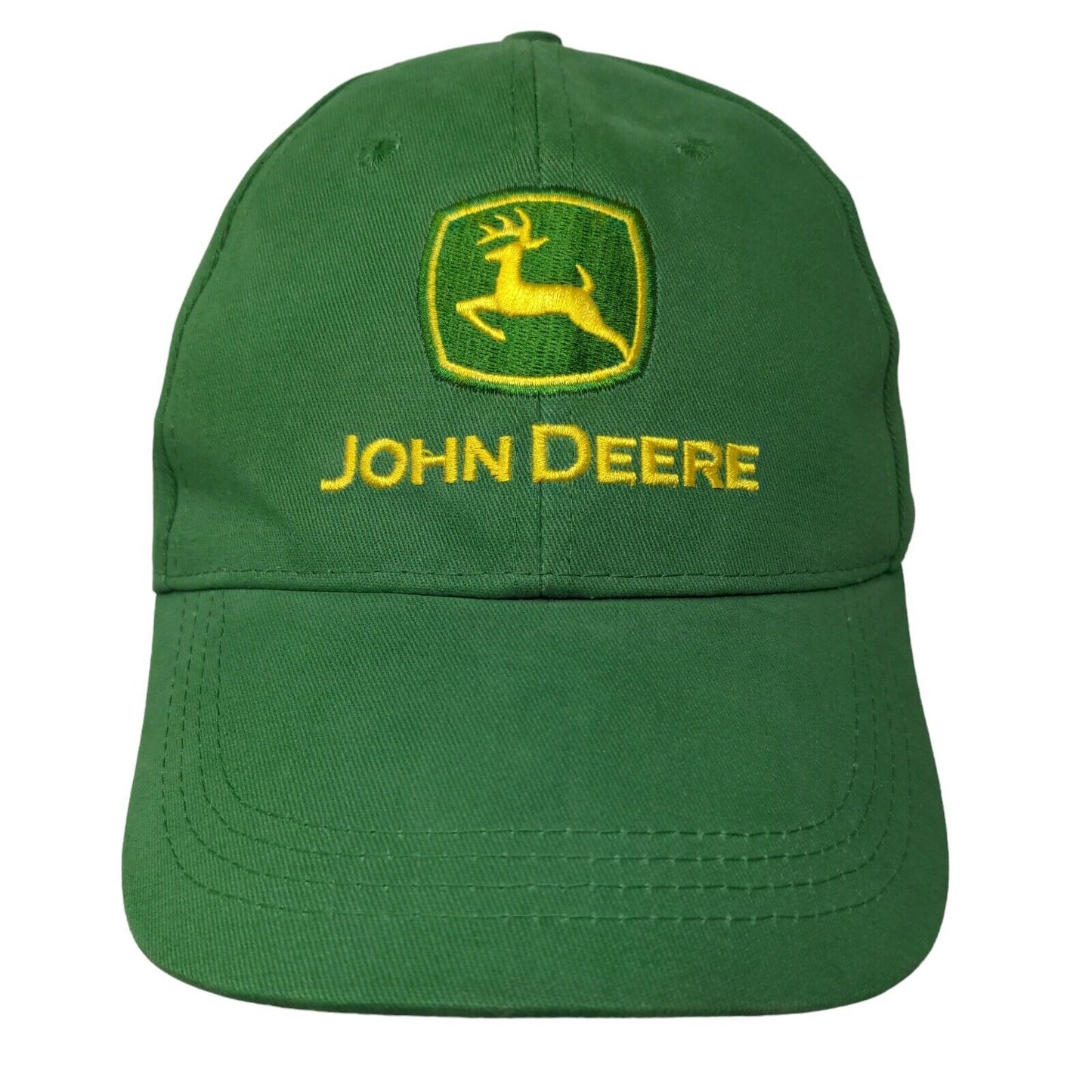 John Deere Men's Slideback Hat Green Size OSFM Embroidered Logo Cotton