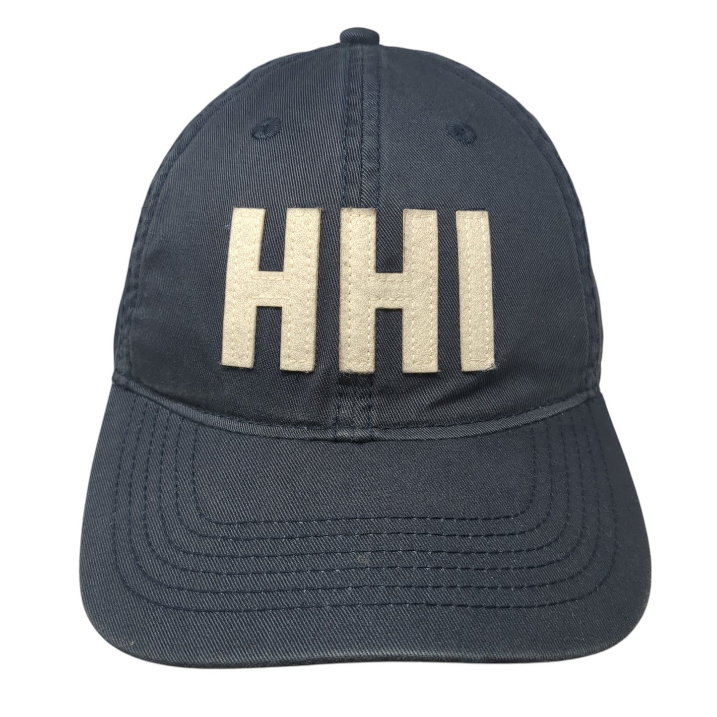 HHI Slideback Hat Blue One Size Adjustable Solid 6 Panel Outdoor Legacy
