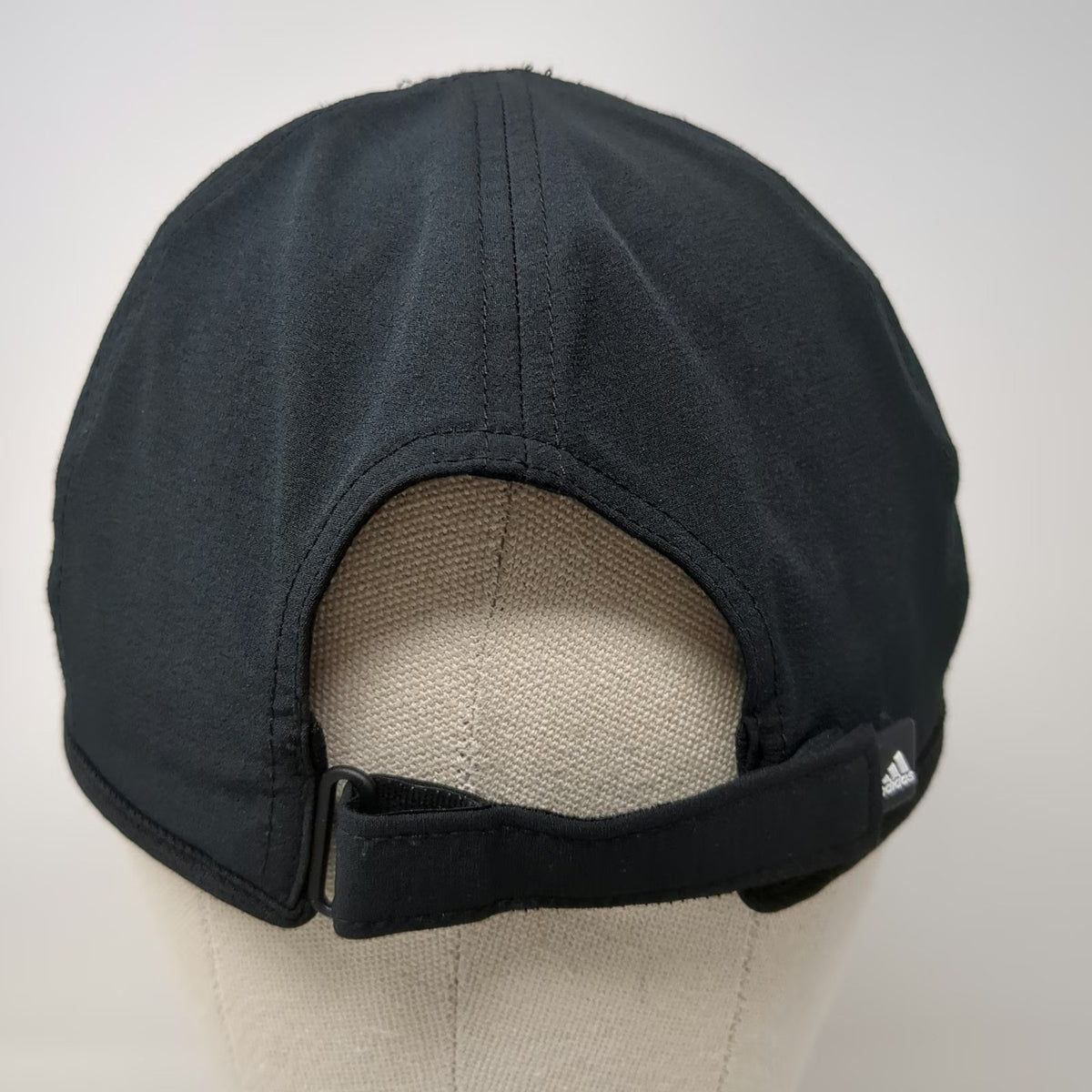 Adidas Baseball Cap Black One Size Climalite Performance Strapback Curved Hat