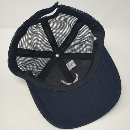 U.S. Air Force Strapback Mesh Back Trucker Hat Blue One Size Adjustable