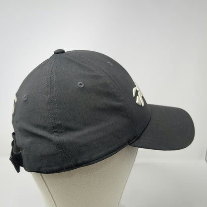 TaylorMade Baseball Cap Gray White One Size Strapback Curved Brim Golf Hat