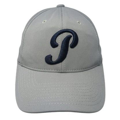 Legacy Baseball Cap Gray M Fitted Script P Embroidered Nylon Blend Stretch Hat