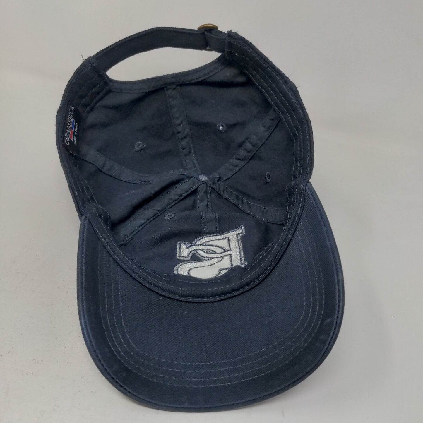 Cap America Men's Slideback Hat Blue Embroidered PS Logo Adjustable