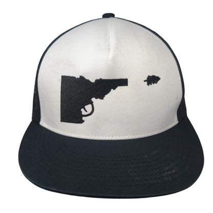 Idaho Gun Snapback Mesh Back Trucker Hat Black One Size Colorblock Yupoong