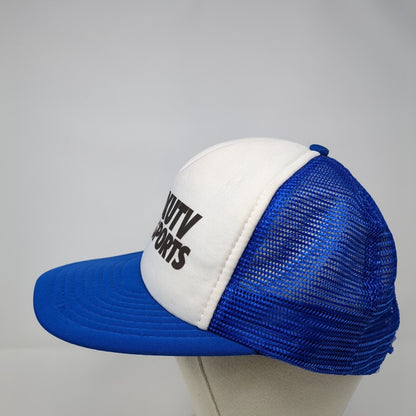 S2 Kutv Sports Snapback Trucker Hat Blue One Size Mesh Back Adjustable