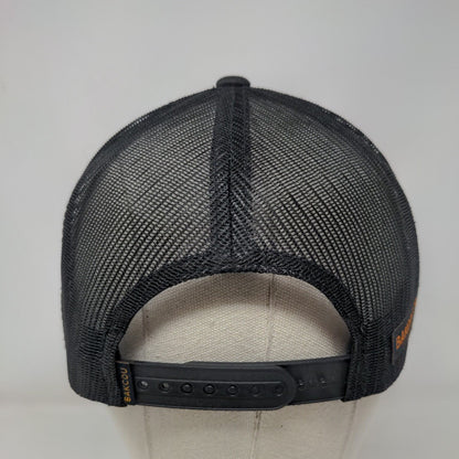 BAKCOU Tribe Member Snapback Trucker Hat Black One Size Adjustable Mesh Back