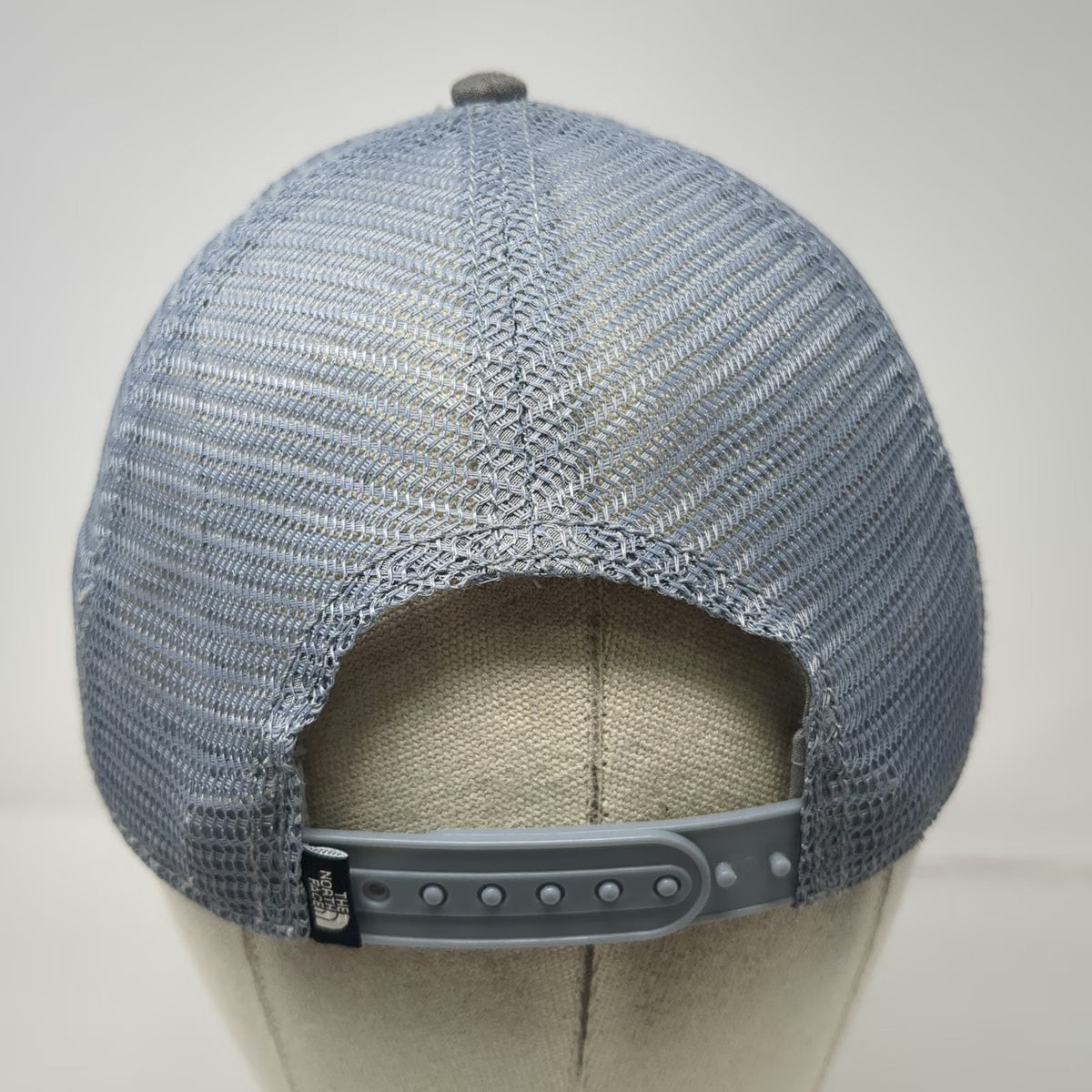 The North Face Trucker Hat Gray One Size Bear Mountain Mesh Snapback Outdoors