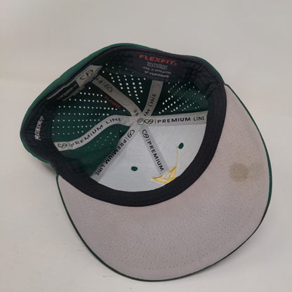 Yulee Varsity Baseball Fitted Hat Green Size S/M Flexfit Yupoong Cap America