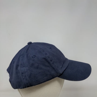 Anvil Slideback Hat Blue One Size Adjustable Solid 6 Panel Blank