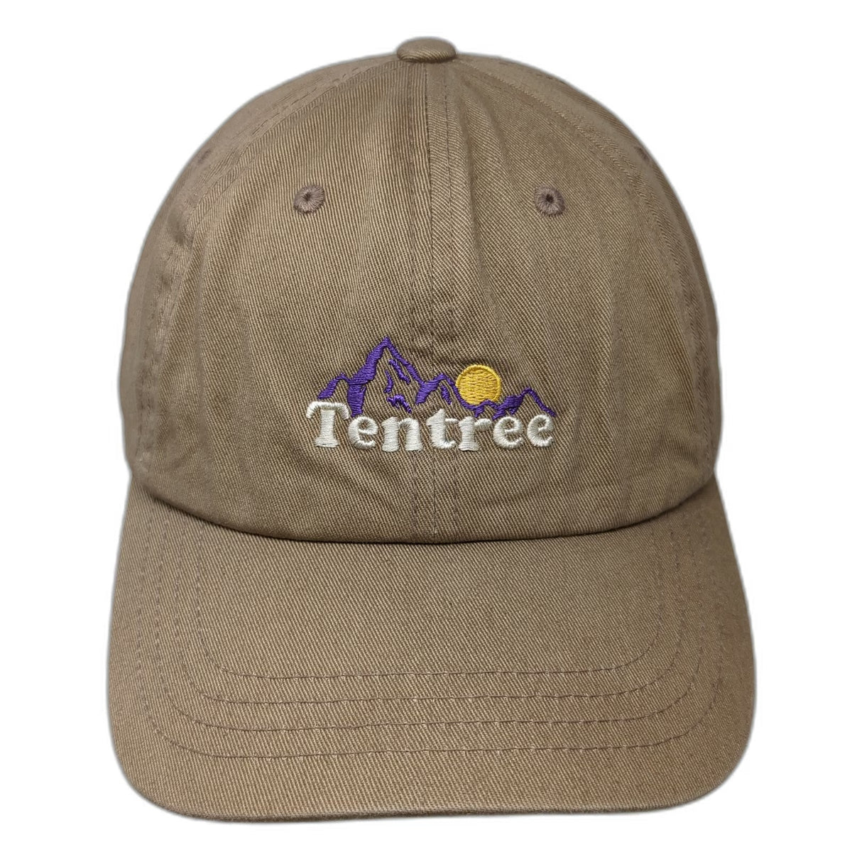 Tentree Baseball Cap Brown One Size Organic Cotton Adjustable Mountain Logo Hat
