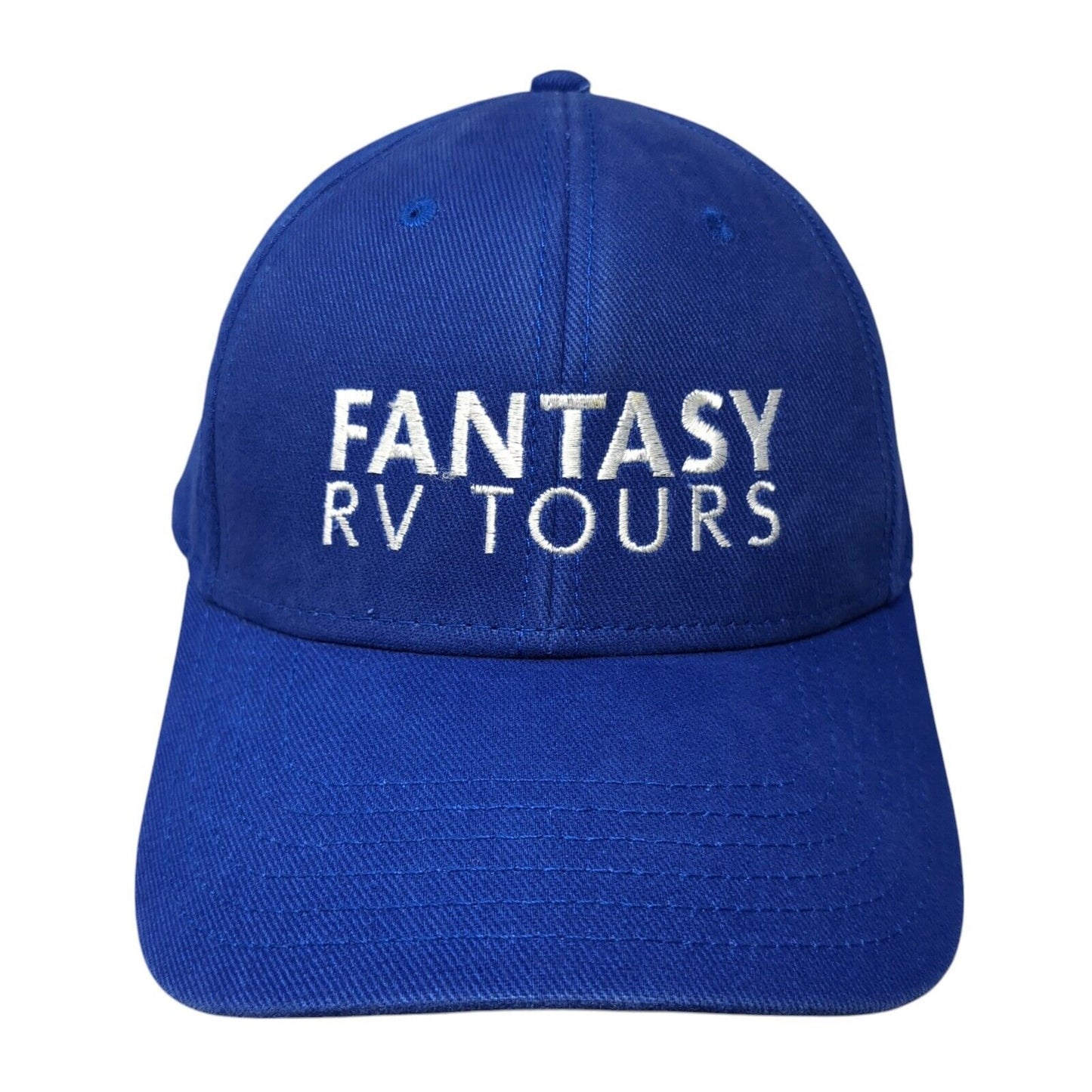 Fantasy RV Tours Strapback Hat Blue One Size Adjustable Embroidered Otto Cap