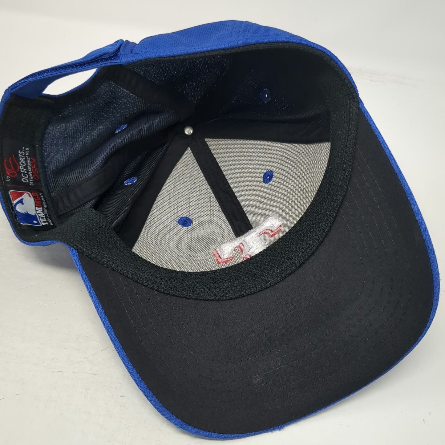 Texas Rangers MLB OC Sports Baseball Cap Blue One Size Strapback Curved Brim