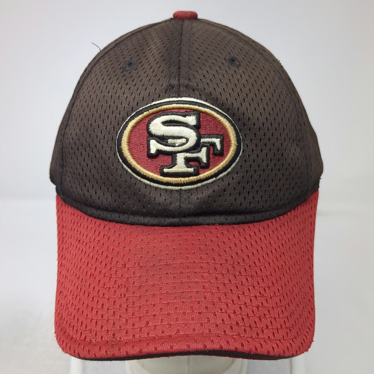 San Francisco 49ers NFL Reebok Cap Brown Red One Size Mesh Breathable Logo Hat
