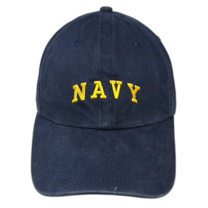 Oarsman 913 Baseball Cap Blue Yellow One Size Slideback Navy Embroidery hat