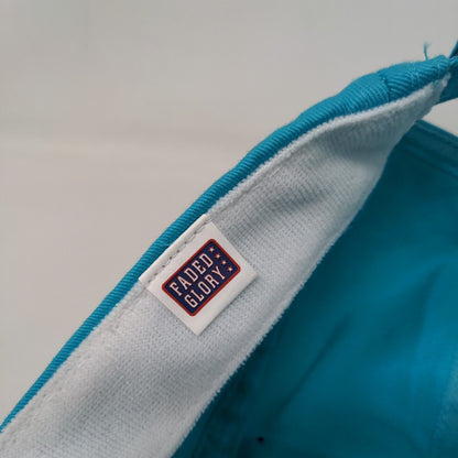 Faded Glory Strapback 5 Panel Cap Blue One Size Adjustable Vented Holes Blank
