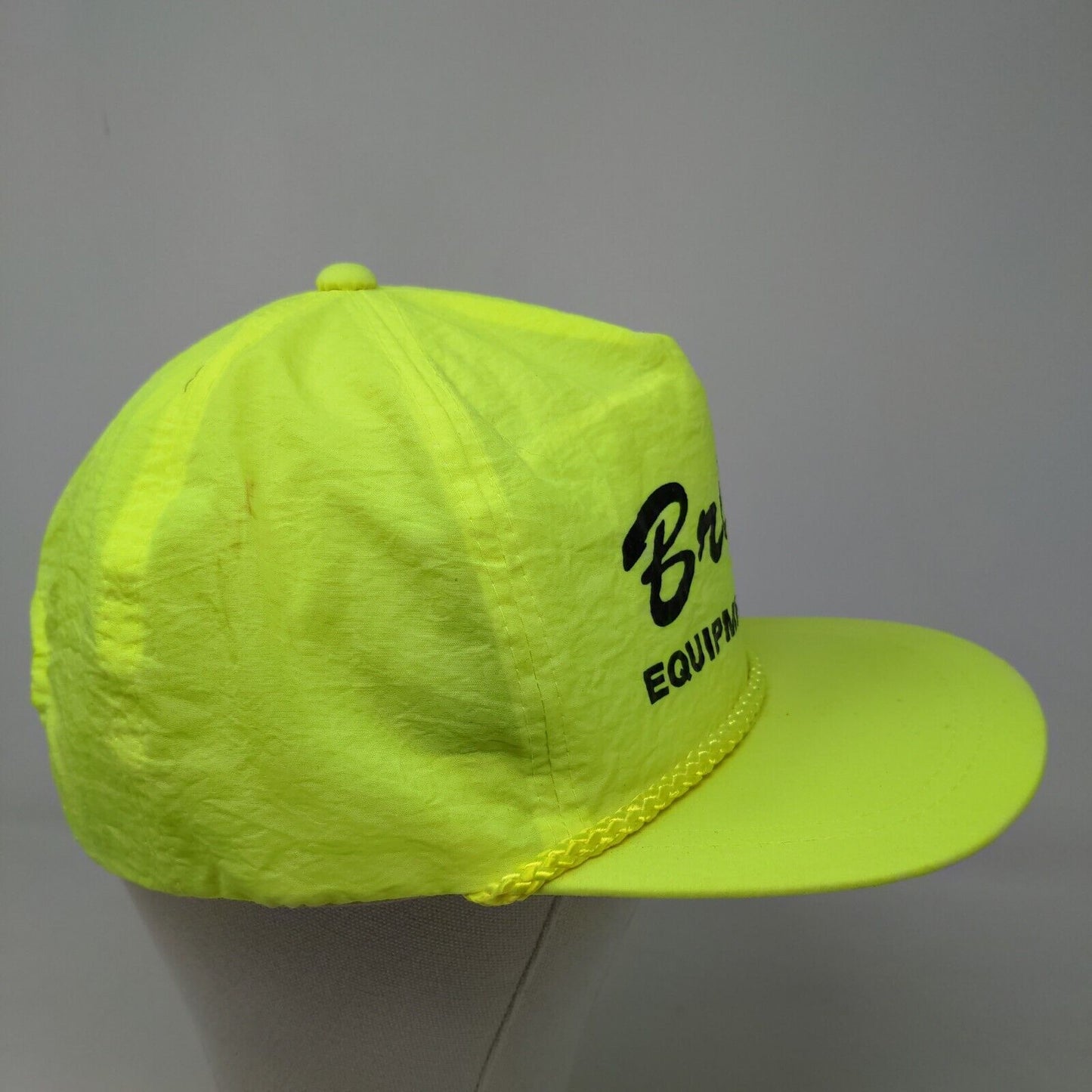 AmaPro Men's Snapback Hat Neon Green OSFA Graphic Bright Equipment Logo Vintage