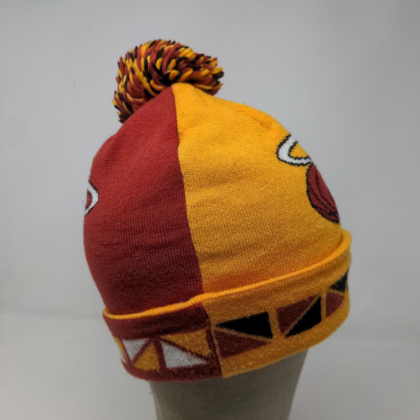 Mitchell & Ness Men's NBA Knit Beanie Hat Cap Yellow Miami Heat 100% Acrylic