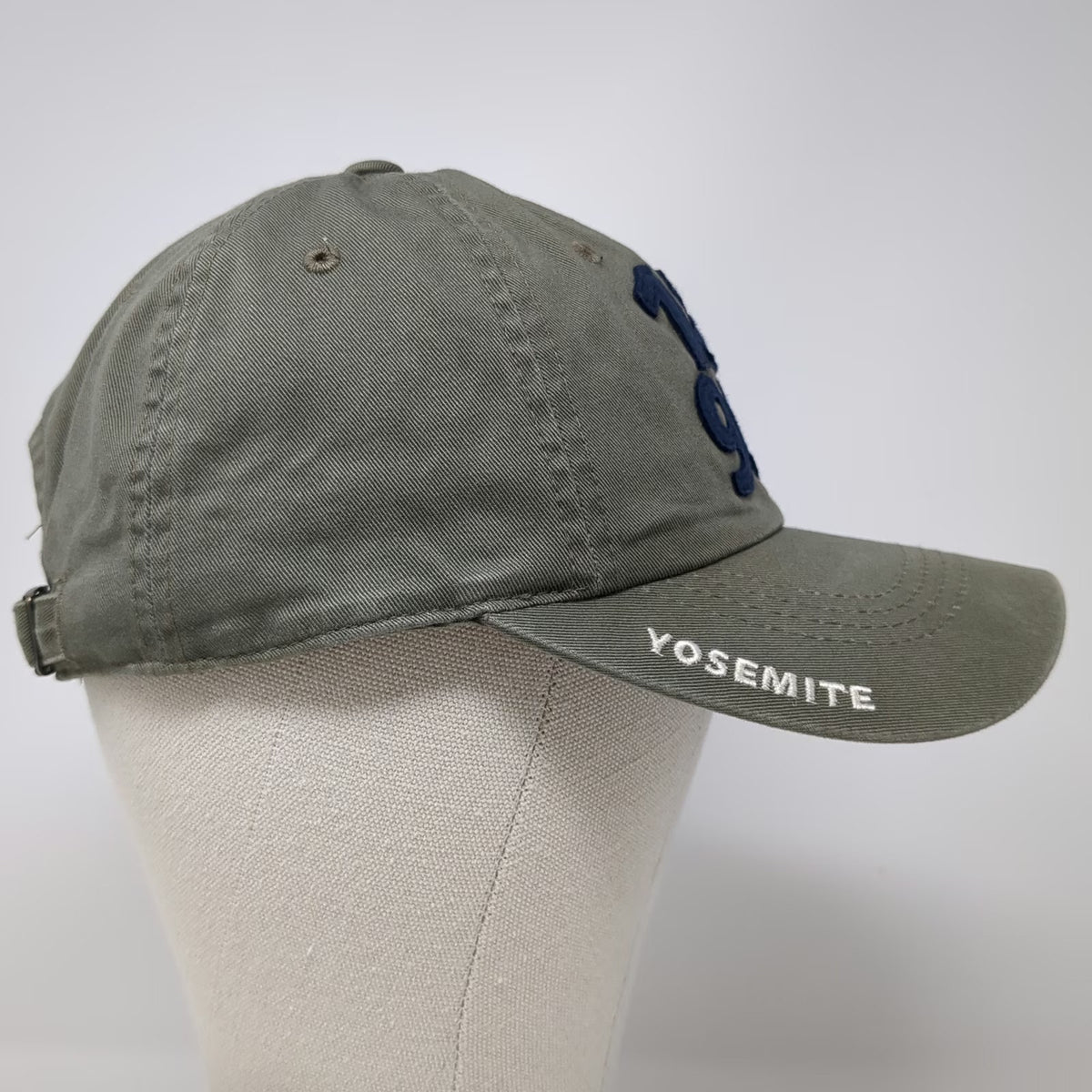 American Needle Baseball Cap Green One Size Yosemite 1890 Cotton Slideback Hat