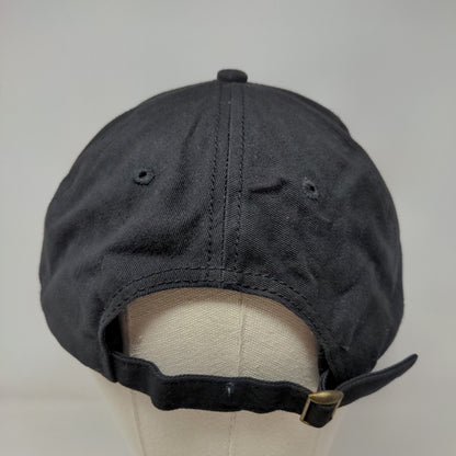RumFish Beach Resort Slideback Hat Black OSFA Adjustable Embroidered Cotton