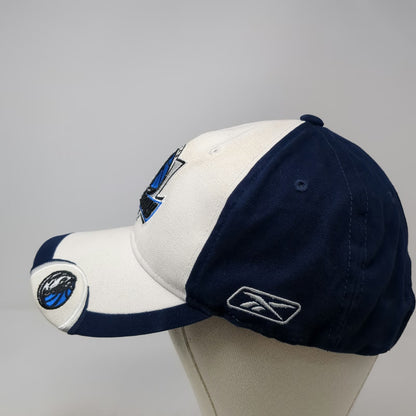 Reebok Dallas Mavericks NBA Blue White Cap One Size Strapback Logo Embroidery