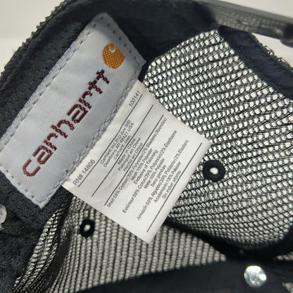 Carhartt Trucker Hat Black One Size Wild Plum Events Mesh Back Snapback