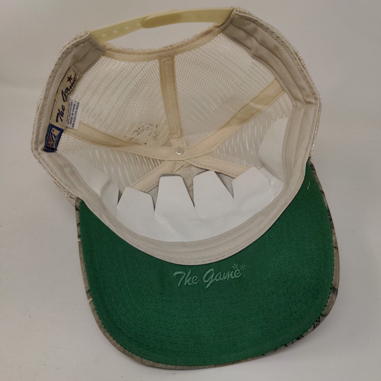 Hobie's Snapback Hat Camo OSFM Trucker Embroidered Mesh Back The Game W/Tags