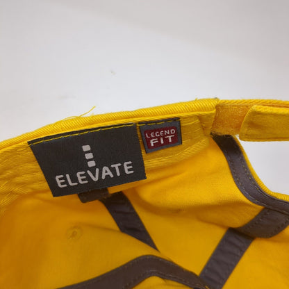 TXvNM #141 Strapback Hat Yellow One Size Legend Fit Embroidered Elevate Cotton