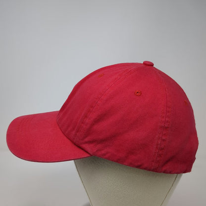 City Hunter Baseball Cap Red One Size Slideback Cotton Cartoon Eyes Graphic Hat