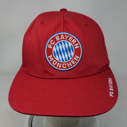 FC Bayern Munchen Snapback Hat Red Embroidered Logo Official 2020