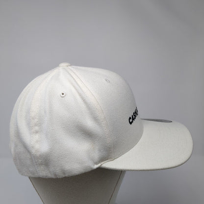 Cash App Me Snapback Hat White One Size Adjustable Embroidered Classics Yupoong