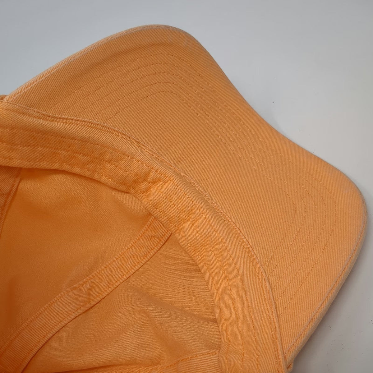 Gap Baseball Cap Orange One Size Adjustable Slideback Cotton Hat Solid Blank