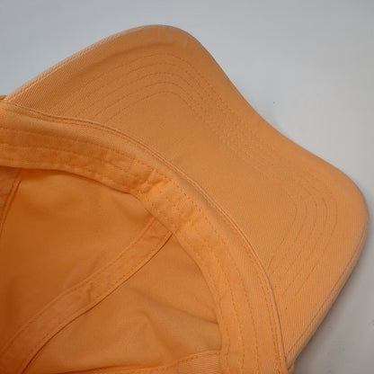 Gap Baseball Cap Orange One Size Adjustable Slideback Cotton Hat Solid Blank