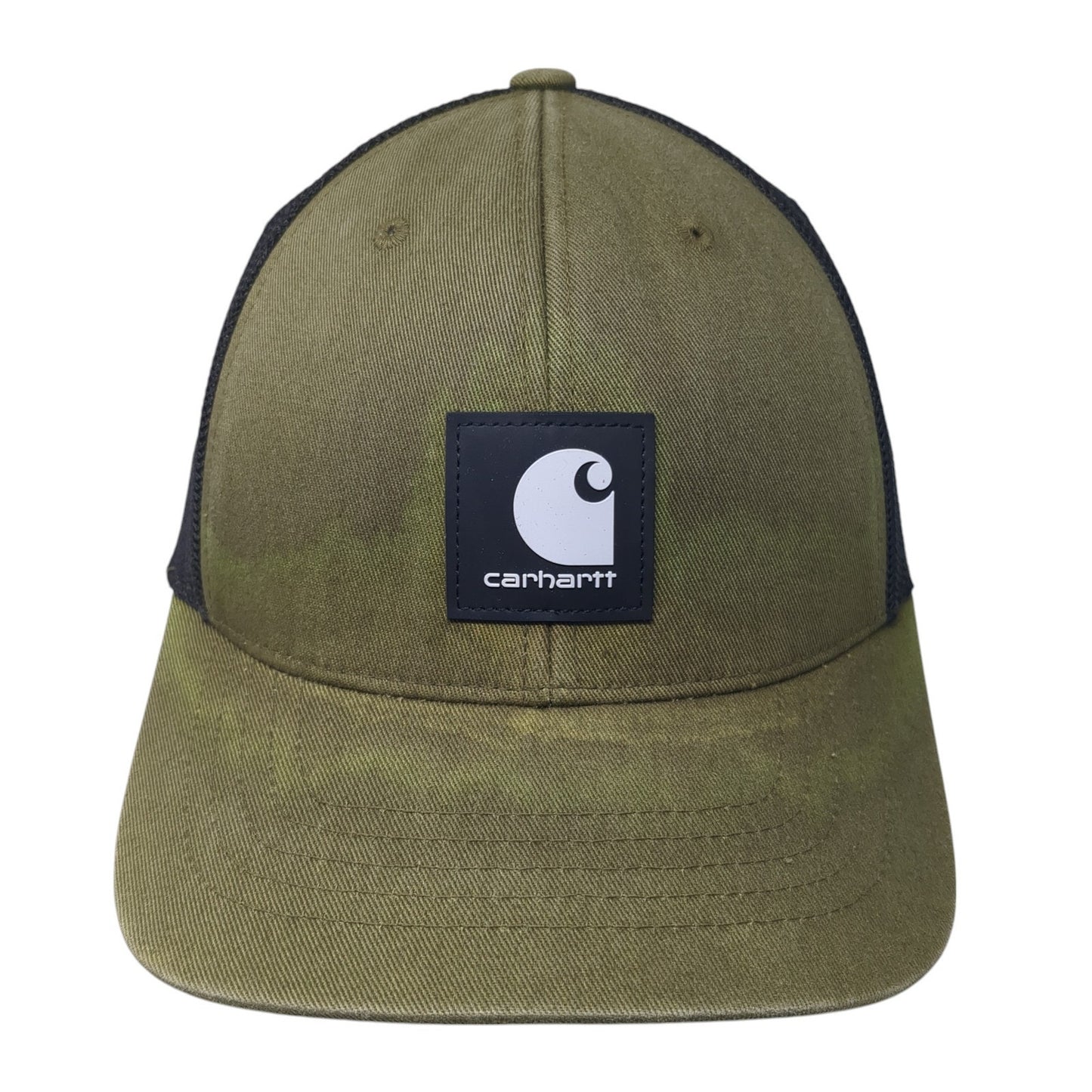 Carhartt Snapback Trucker Hat Green One Size Mesh Back Colorblock