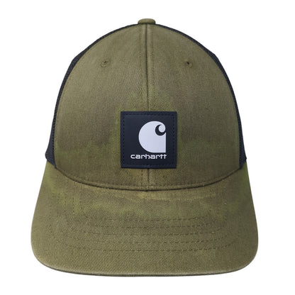 Carhartt Snapback Trucker Hat Green One Size Mesh Back Colorblock